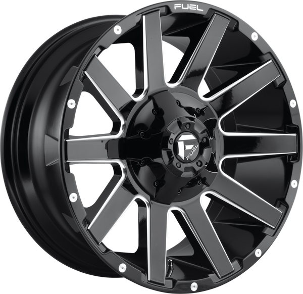 D615 CONTRA Gloss Black & Milled