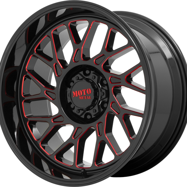 MO805 PREDATOR Gloss Black Milled With Red Tint