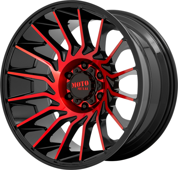 MO807 SHOCKWAVE Gloss Black Machined With Red Tint