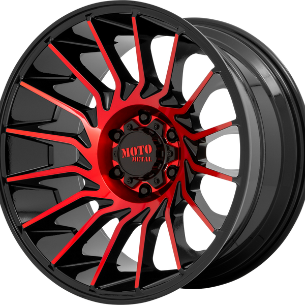 MO807 SHOCKWAVE Gloss Black Machined With Red Tint