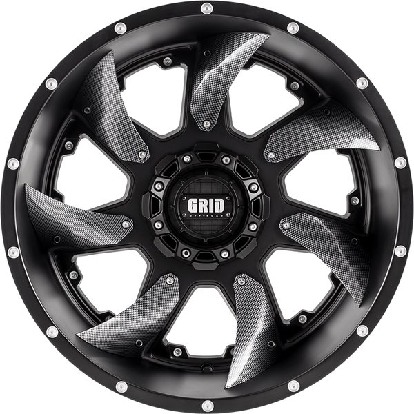 Picture of Grid GD01 Matt Black- TTC - The Tyre Centre Australia