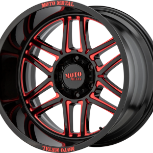MO992 FOLSOM Gloss Black Milled With Red Tint