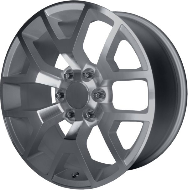PR169 Silver with Machined Spokes