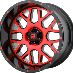 XD820 GRENADE | Satin Black Machined Face With Red Tinted Clear Coat